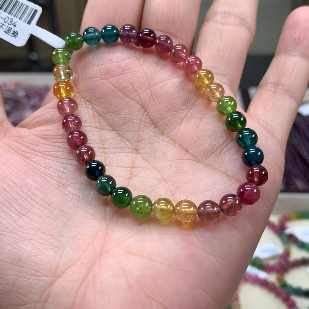 碧玺手链未镶嵌D****G6毫米左右