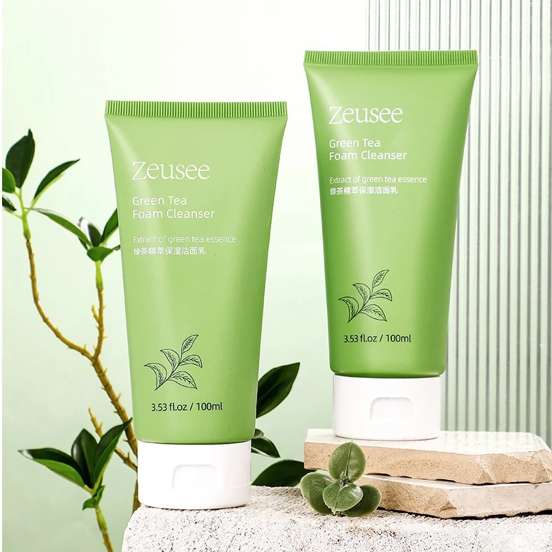 【拍1发2】Zeusee绿茶保湿洁面乳 温和深层清洁面部洗面奶