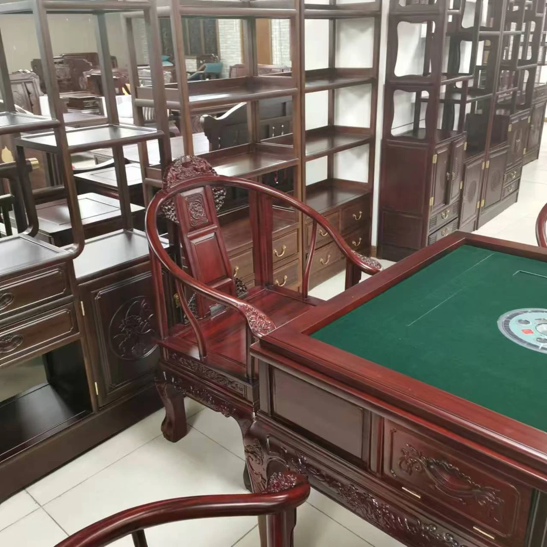 东非酸枝木麻将桌 长106宽106高83  实木家具