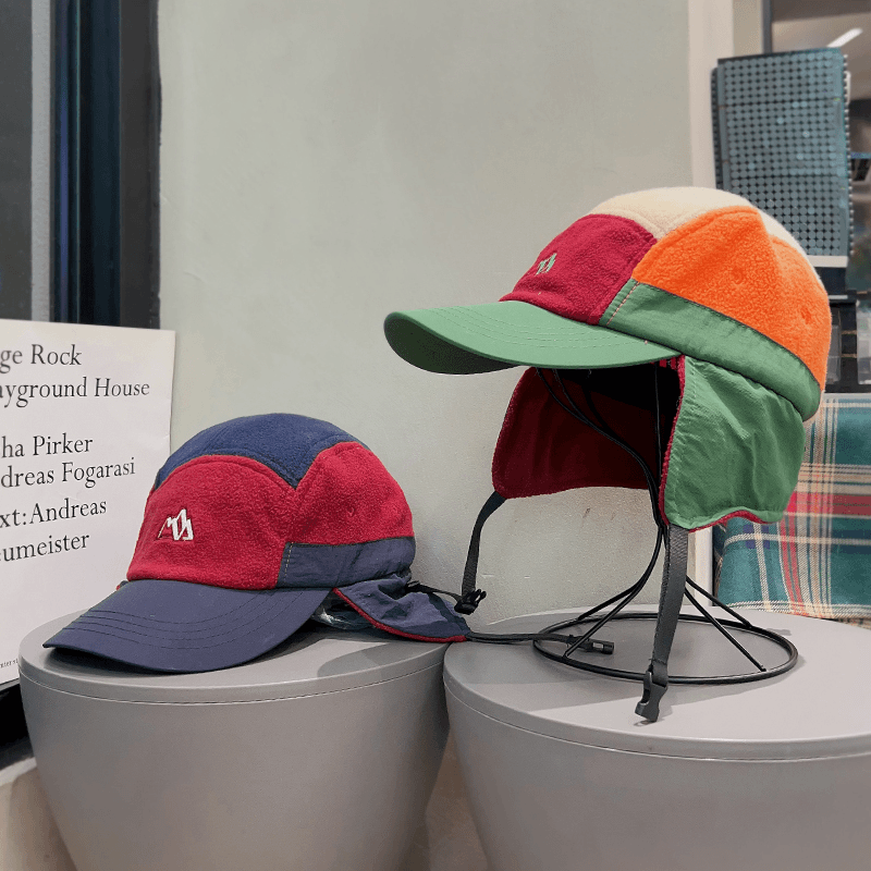 韩版情侣户外短檐护耳雷锋帽女秋冬季保暖摇粒绒鸭舌帽男街头潮牌