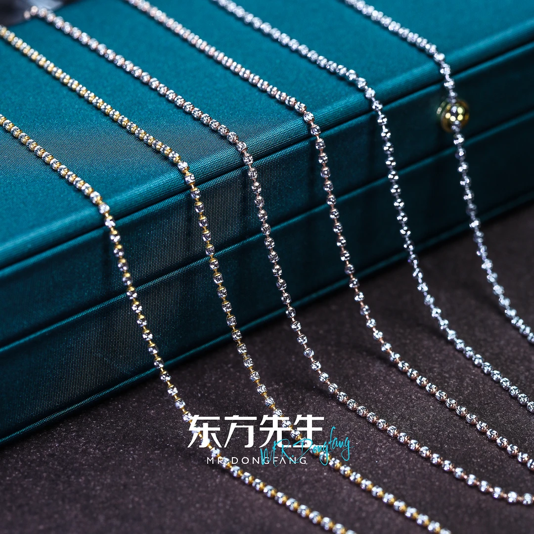 【东方先生】新款18K金项链  K金链简约百搭时尚可调节 5g
