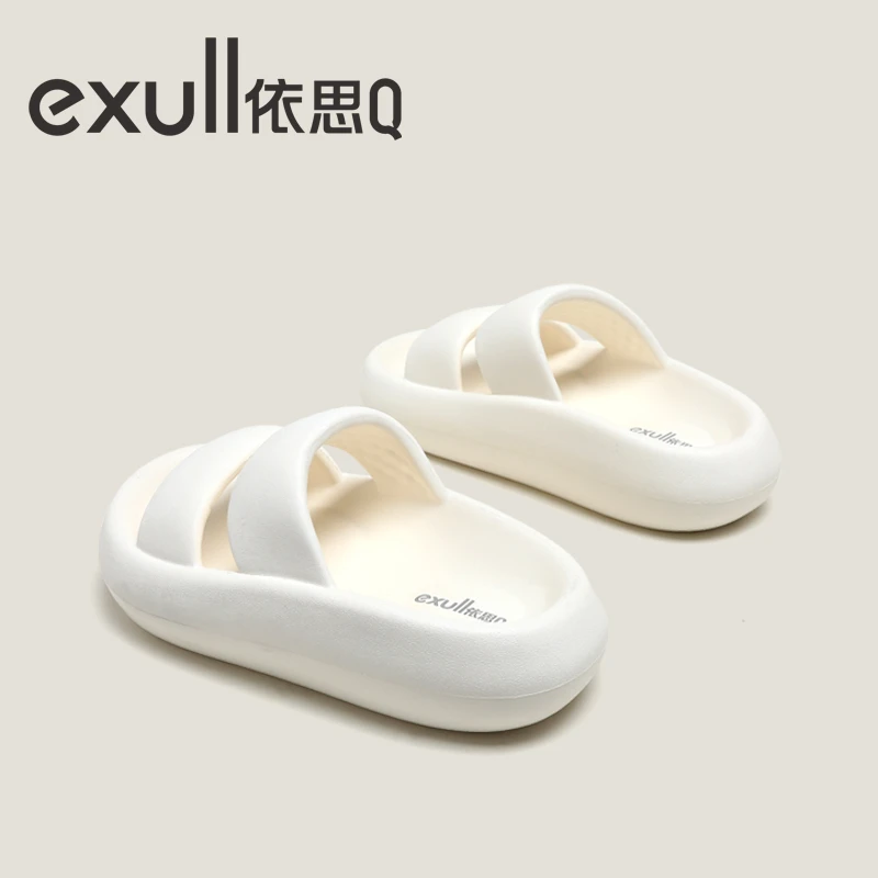 依思Q厚底拖鞋女踩屎感ins潮软底舒适凉拖休闲百搭防滑居家拖增高
