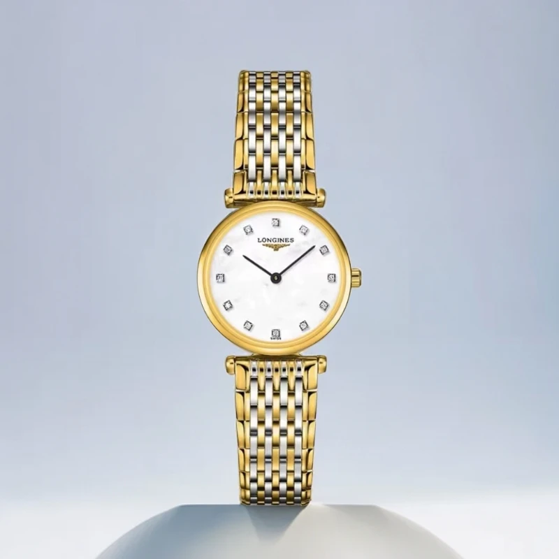 99新 Longines/浪琴 全套嘉岚女表L4.209.2型号/24表径/石英/时尚