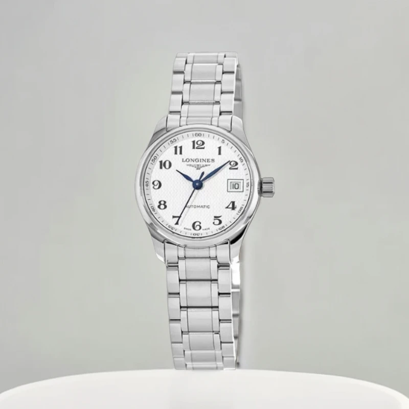99新 Longines/浪琴 仁智女表/全套名匠/25.5表径/经典机械白盘