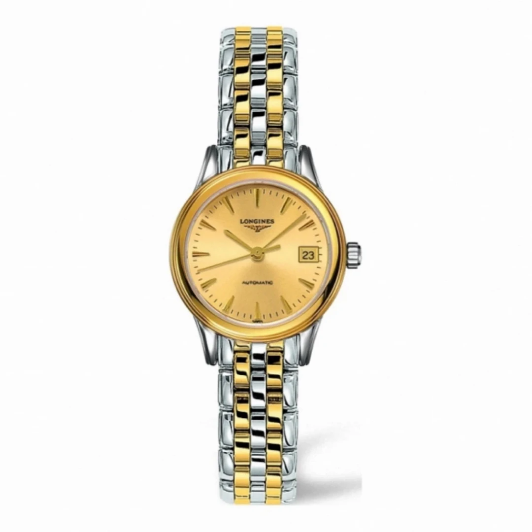 99新 Longines/浪琴 仁智/单表军旗女表/26表径自动机械/经典简约