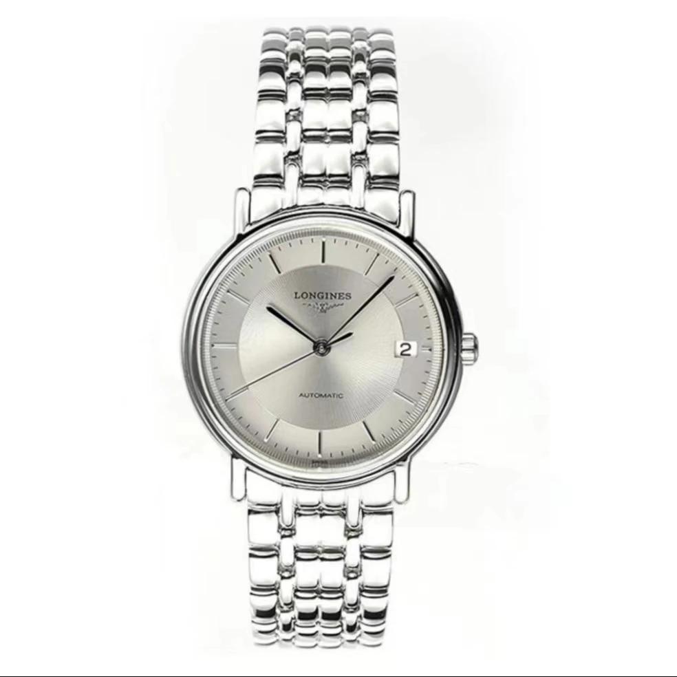 99新 Longines/浪琴 单表瑰丽男表/38.5表径/自动机械/经典银色