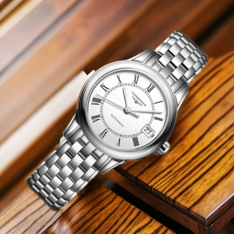 99新 Longines/浪琴 仁智女表/全套军旗30表径/机械/经典/百搭