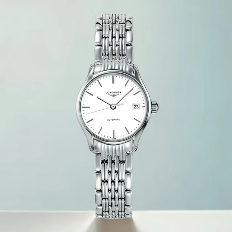 99新 Longines/浪琴 全套/律雅女表L4.360.4型号/25表径/机械原装