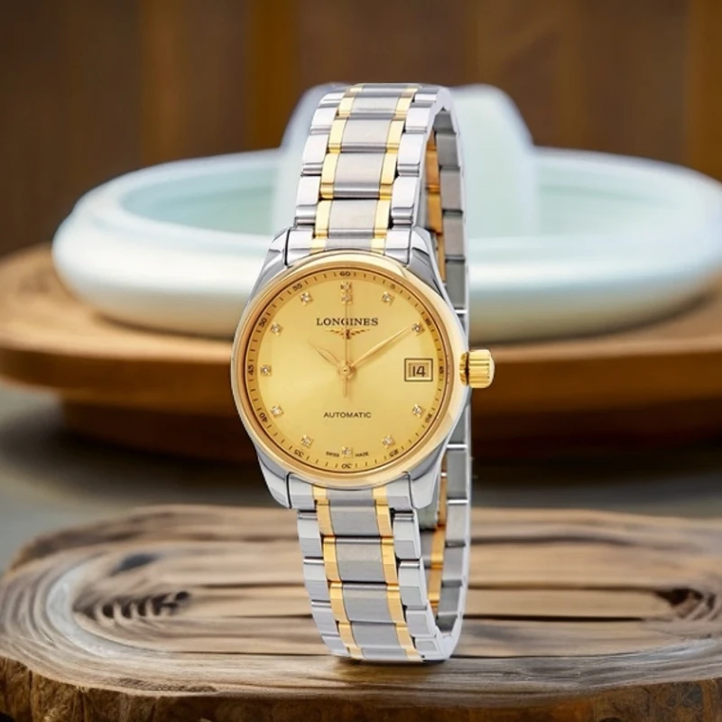 99新 Longines/浪琴 全套名匠/L2.128.5型号/25表径/机械/钻刻