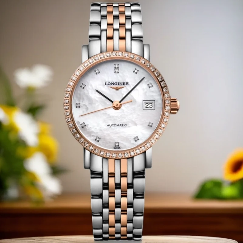 99新 Longines/浪琴 全套/博雅L4.309.95型号/25.5表径/机械玫金