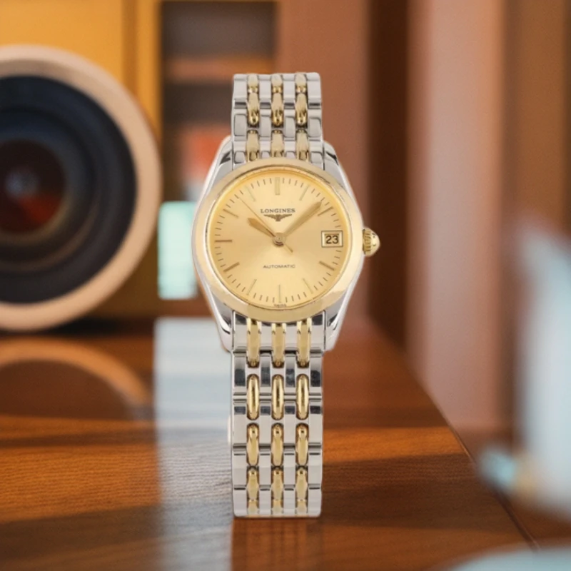 99新 Longines/浪琴 雅致L4.298.3型号/24.4表径/机械/经典/百搭