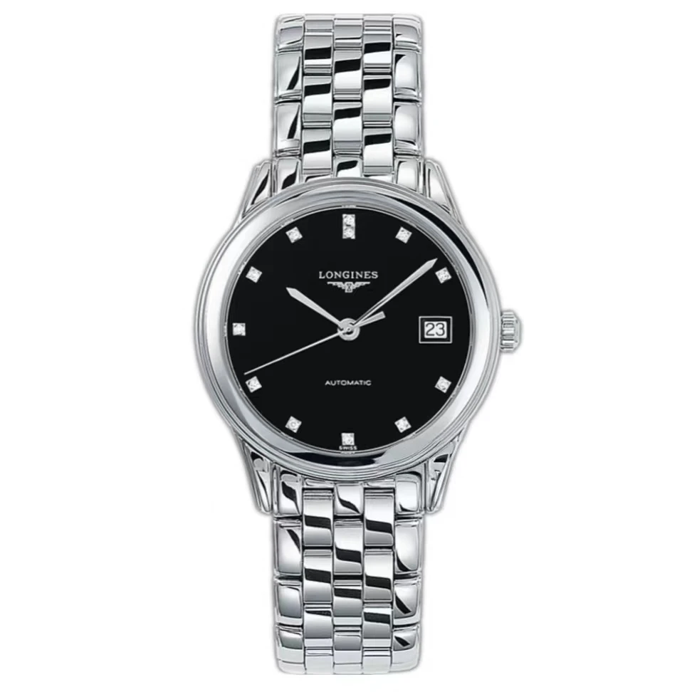 99新 Longines/浪琴 单表军旗男表/35.6表径/自动机械/经典/黑钻