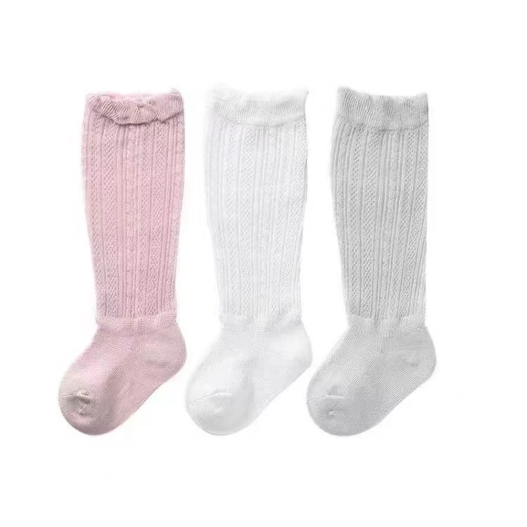 宝宝袜子春秋 夏季防蚊袜子 长筒高筒薄款透气婴儿