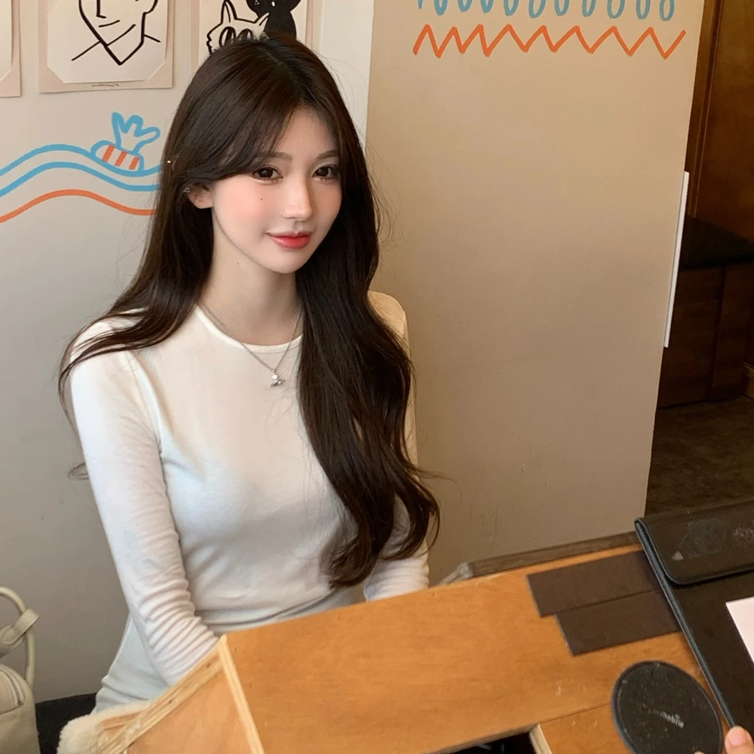 DS【麻薯糯糯T】秋冬的白月光打底~77.5莱赛尔19羊毛上衣