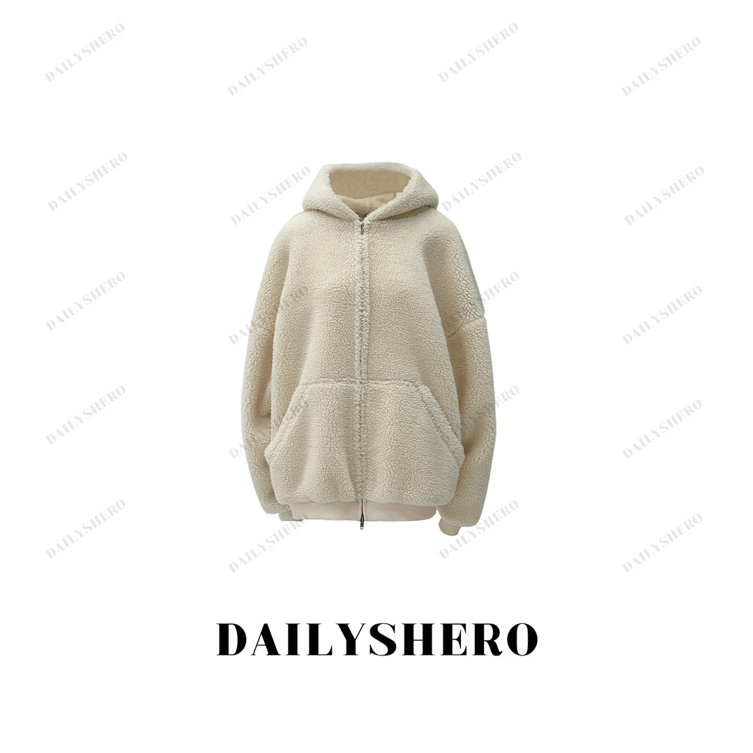 别动DS|巴黎夜森林|男女同款 廓形潮感C暖泰迪摇粒外套