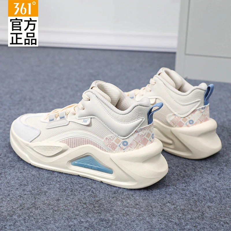 361°运动鞋女鞋新款秋季休闲个性百搭潮流鞋子高帮户外女跑步鞋女