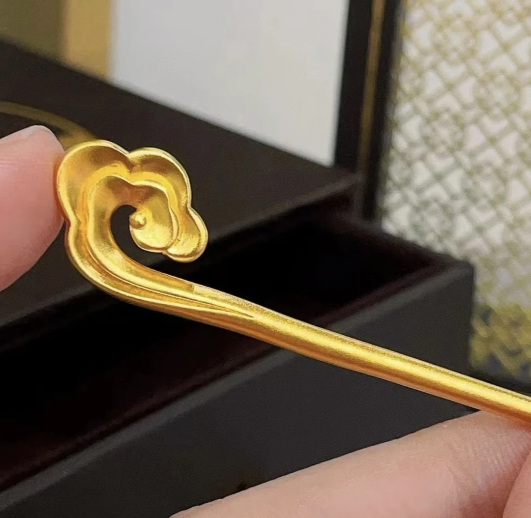 精工盘发发簪古风