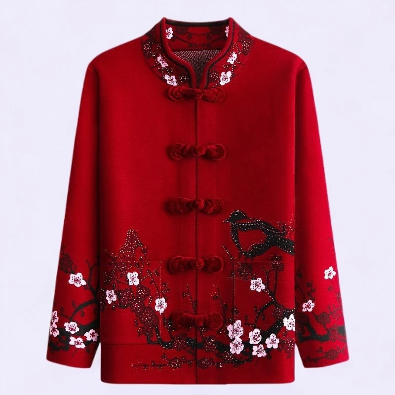 奶奶中式外套加绒冬装60岁70妈妈加厚高档装外套妈妈装奶奶装70岁