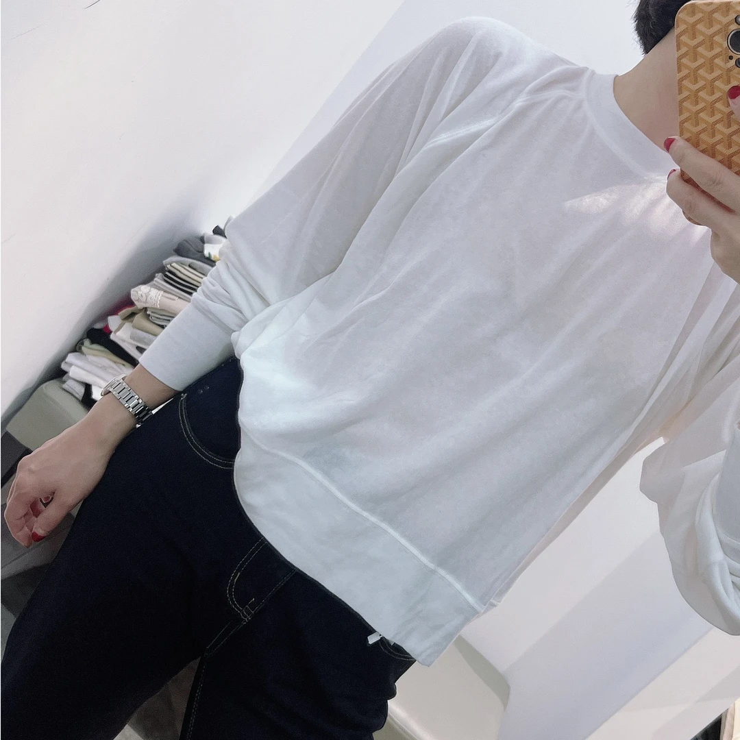 早秋短款百搭多色长袖T恤休闲宽松（NO退换 ）