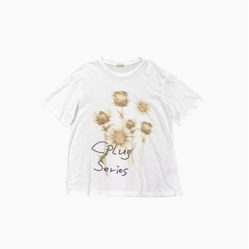 【CPLUS SERIES】 设计师品牌新款印花圆领短袖T恤上衣小众休闲