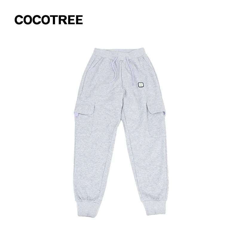 A9001棵棵树加绒工装裤冬季童装侧贴袋束脚口休闲长裤