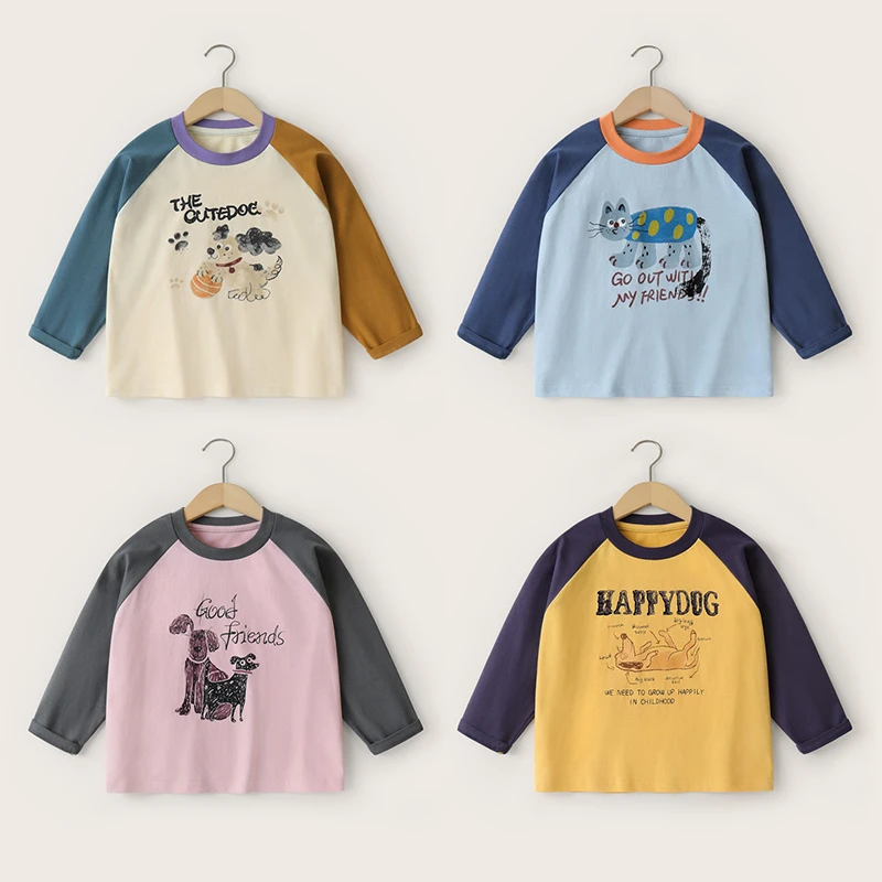 【2024秋款上新】男童长袖T恤春秋新款童装儿童打底衫上衣秋U14916