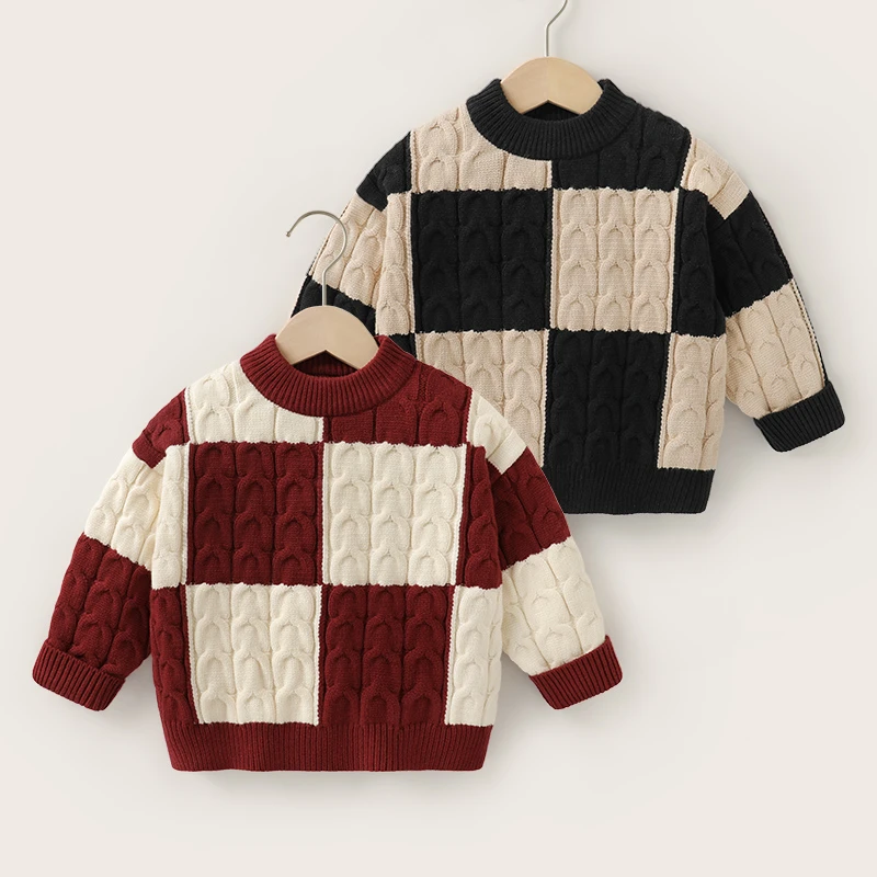 男童新年针织衫毛衣儿童装上衣线衣冬季U14413