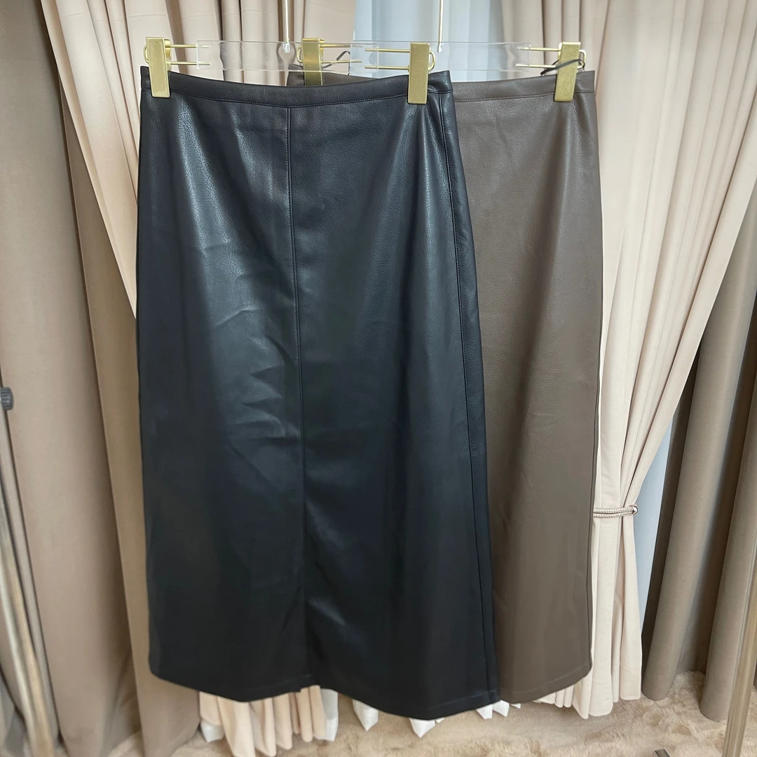 皮半身裙 休闲  时尚
