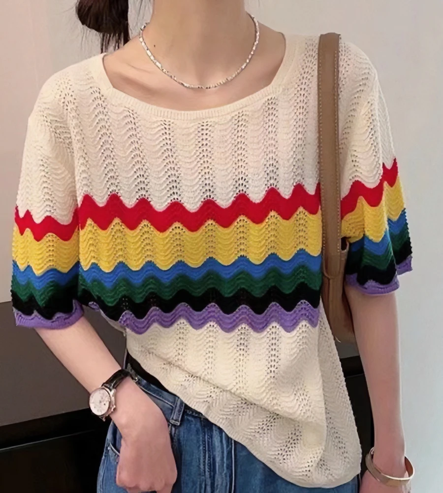 宽松小香风网红针织衫短款开衫气质显瘦百搭白色  直播间扣号为主