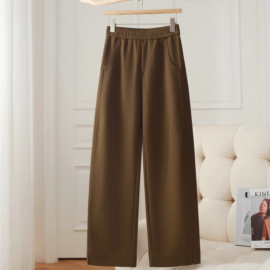 2024秋冬耗牛绒窄版香蕉裤显瘦百搭宽松