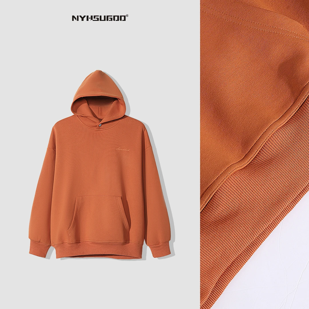 南乙7897秋新款宽松舒适韩版时尚字母潮流休闲男女百搭连帽卫衣