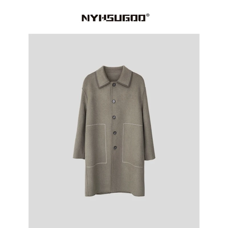 2617冬季双面呢大衣外套