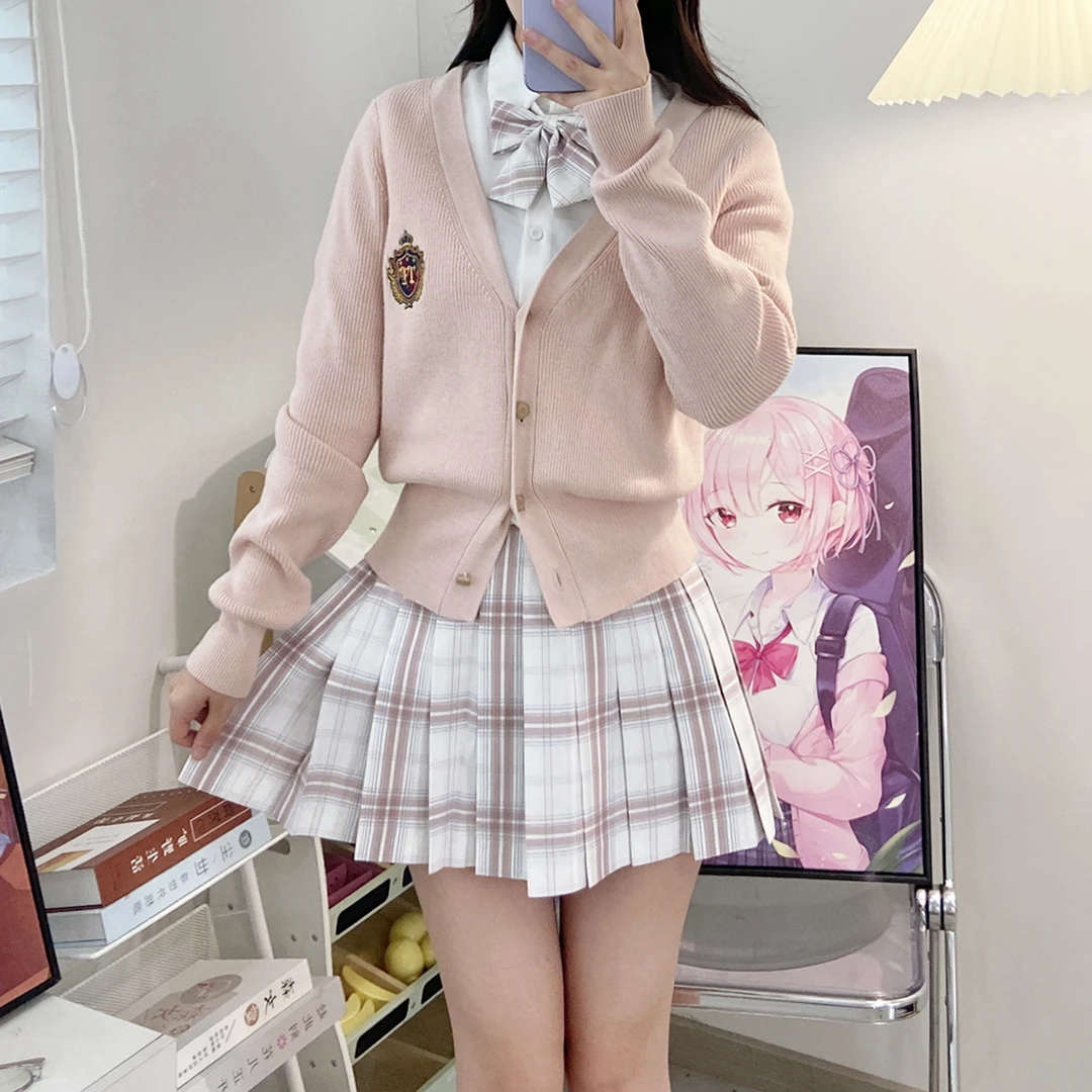 【星辉月三件套】七月蔷薇 毛衣套装 秋日学院风原创正统JK制服穿搭