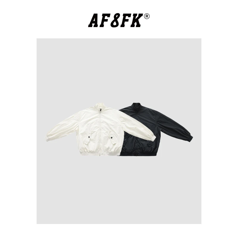 AF8FK【尼罗】廓形宽松立领时尚设计师夹克