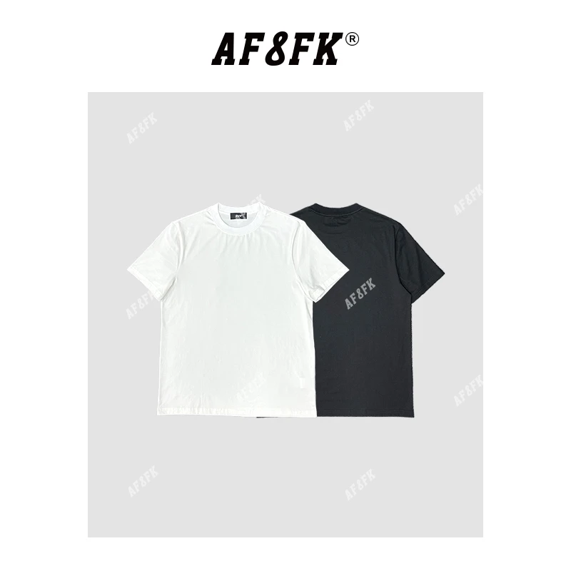 AF8FK【冰川】夏季正肩简约基础圆领短袖