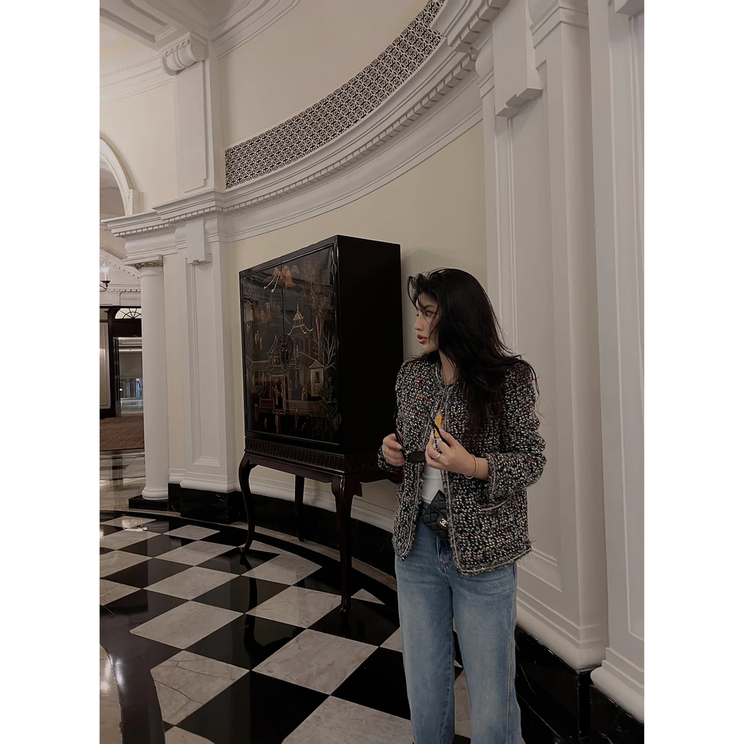 RRB Design「重工奢香」设计感高品质重工修身显瘦气质小香风外套