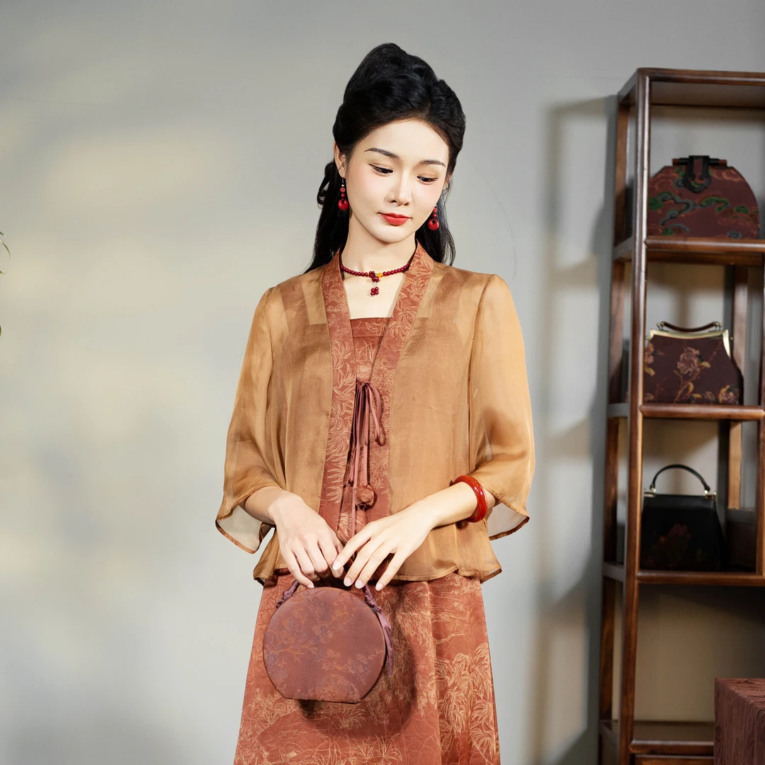 【依一】桑蚕丝夏季百搭新中式上衣