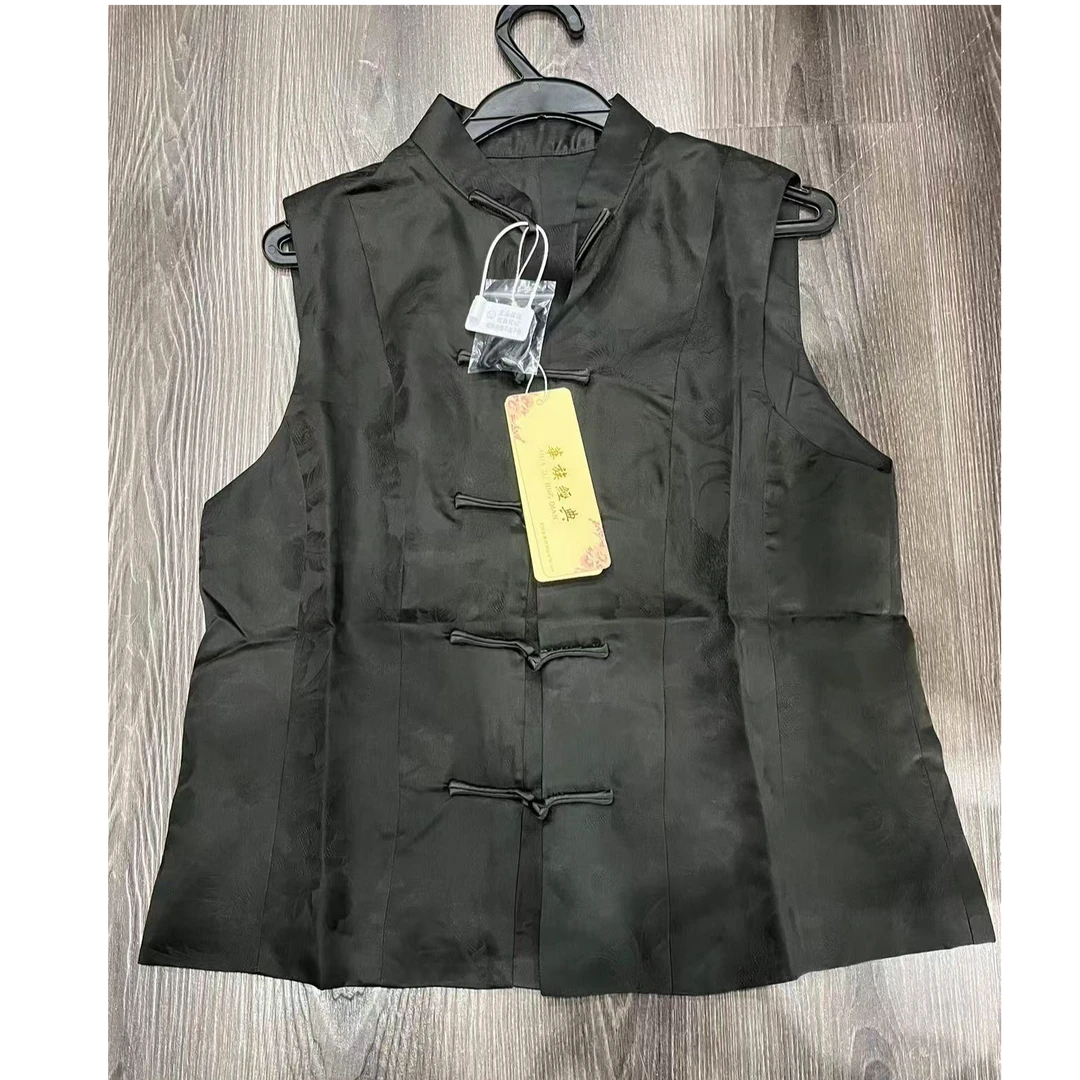 华族经典221125重锻红云纱气质优雅马甲百搭