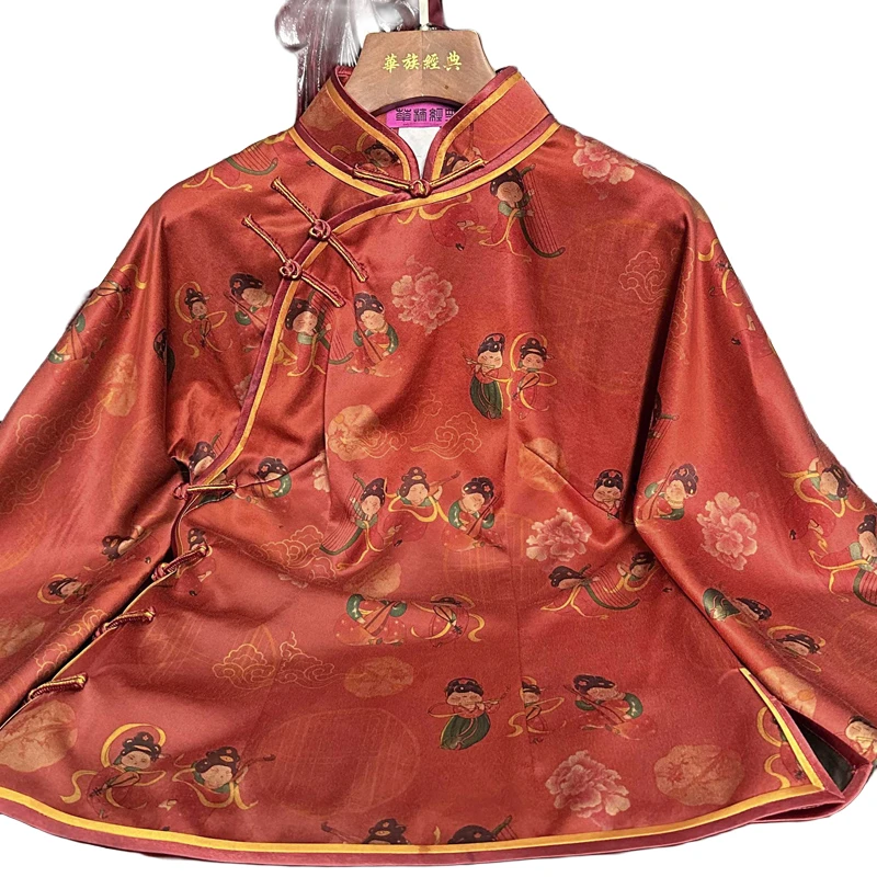 华族经典【红颜如醉】重工复古小唐人香云纱唐装上衣