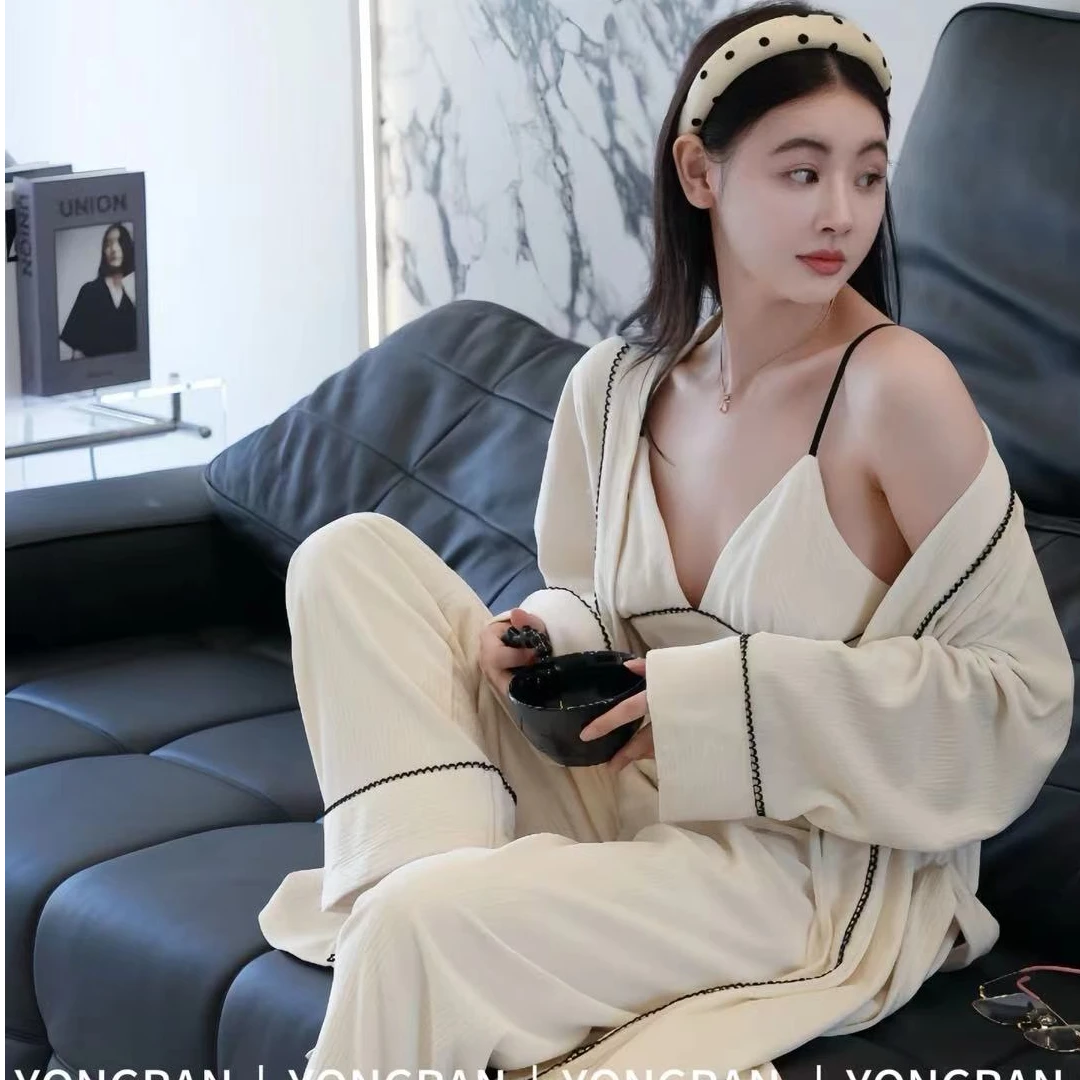 雍然高级褶皱三件套家居服系列