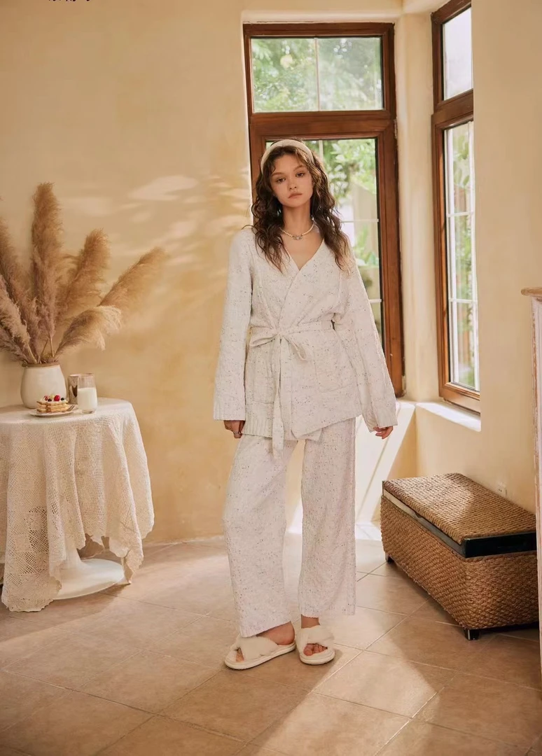 女士半边绒家居服合集