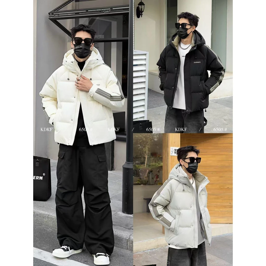 717-06 冬季滑雪保暖修身男士时尚潮流休闲潮流帅气断码棉外套