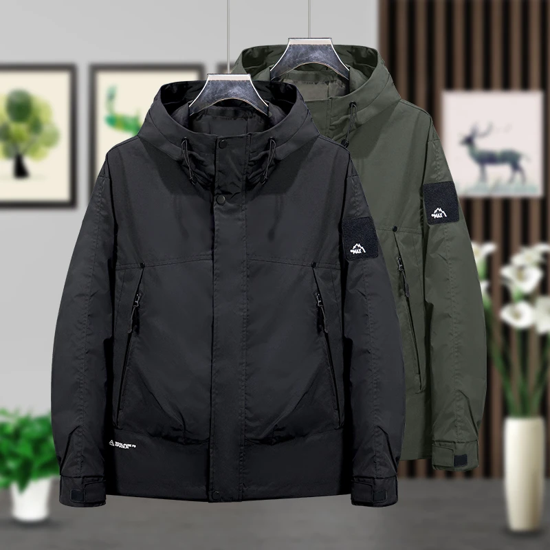 709-2024男士夹克春秋季潮流运动帅气连帽百搭休闲外套