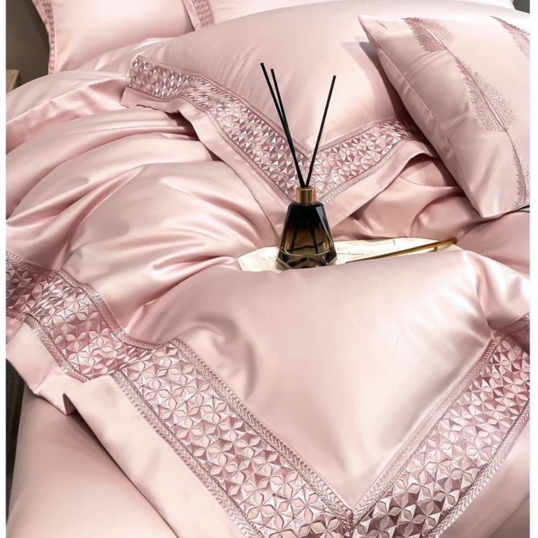 水星高端系列家纺200支匹马棉四件套100纯棉全棉床单被套轻奢长绒