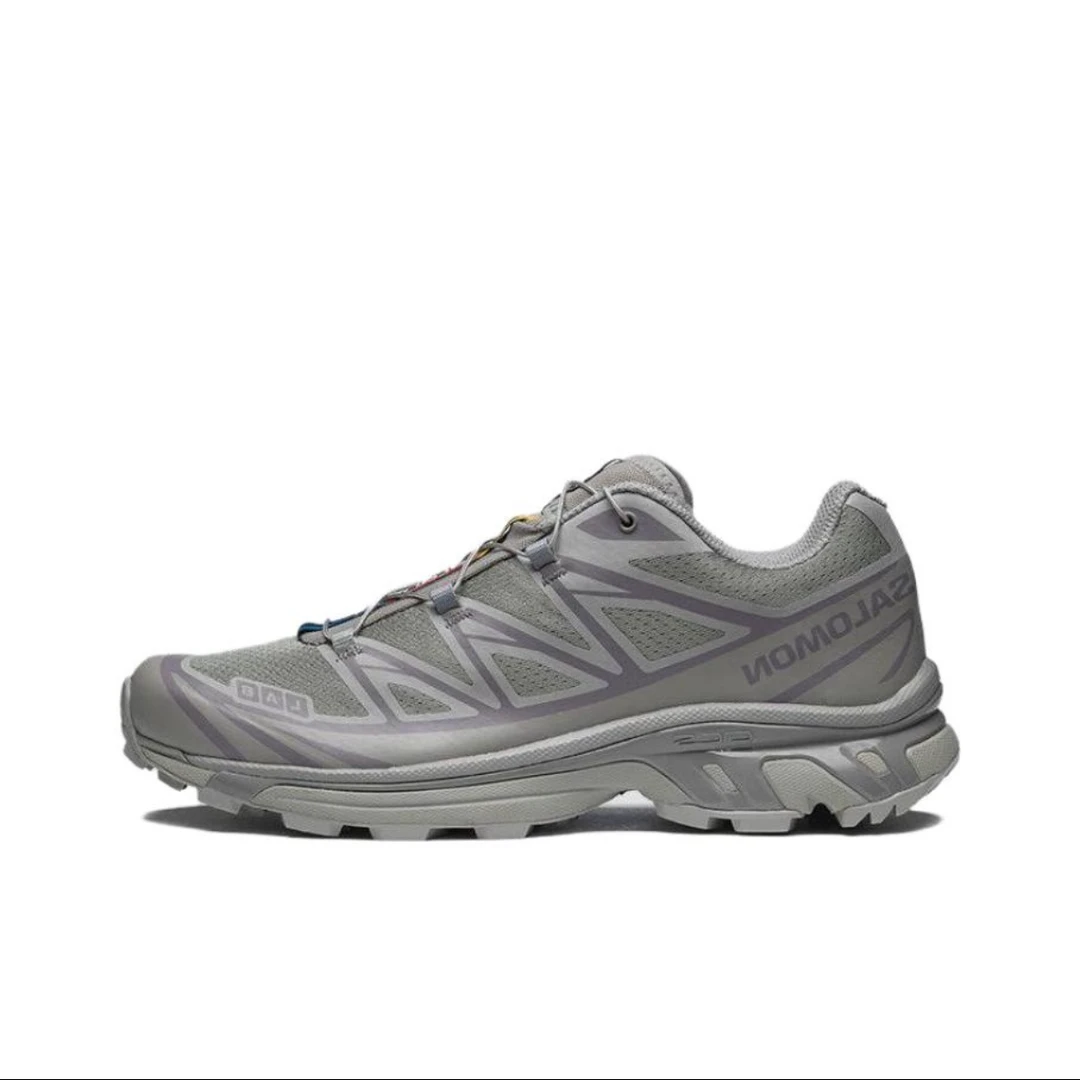 SALOMON萨洛蒙 XT-6 耐磨 低帮 户外功能鞋 男女同款 灰色474448