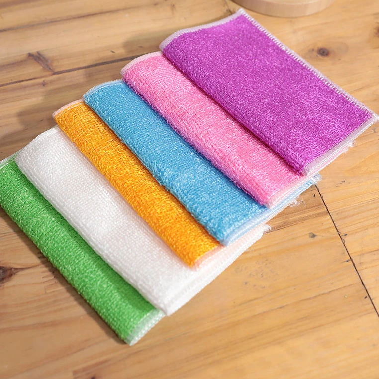 加厚竹纤维洗碗抹布刷碗家务清洁用品百洁布洗碗巾【推荐】