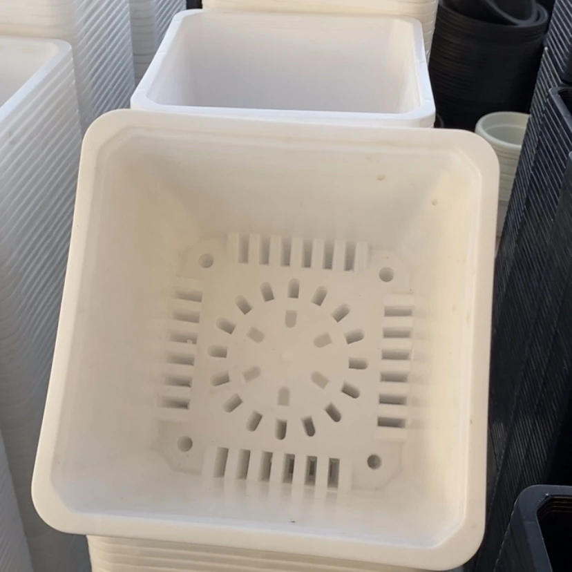 【闪购商品】160白方盆一组12个