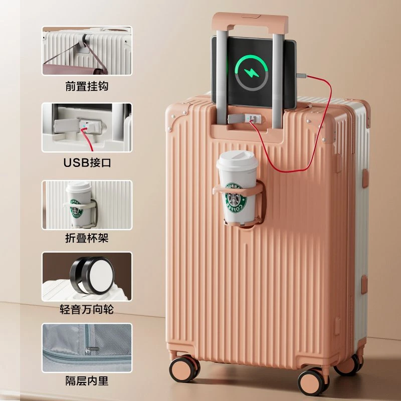 轻便密码箱大容量专用结实耐用拉杆箱防水复古黑色旅行行李箱网红