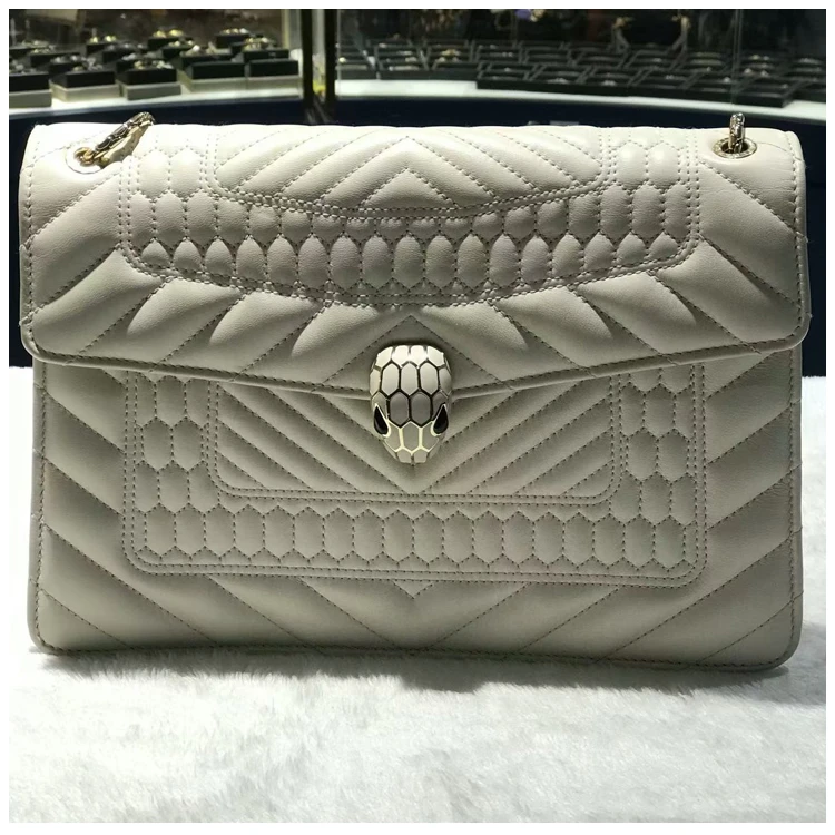 95新 BVLGARI/宝格丽 安洁利田哥蛇头包/BK0138130