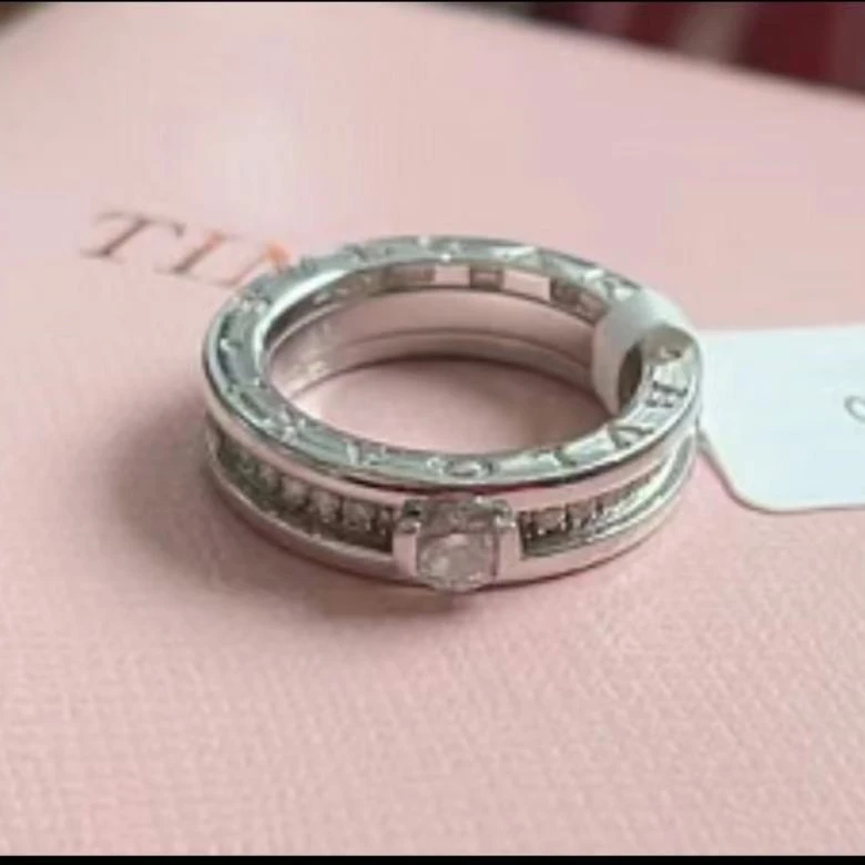 99新  95新 BVLGARI/宝格丽 安洁利严选戒指/成新以直播/sk2127